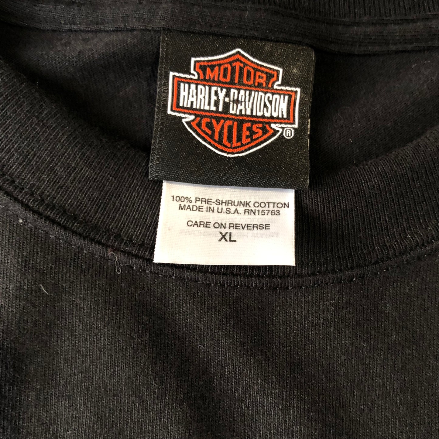Harley Davidson Motorcycles New York City Flames Retro USA Long Sleeve Shirt XL