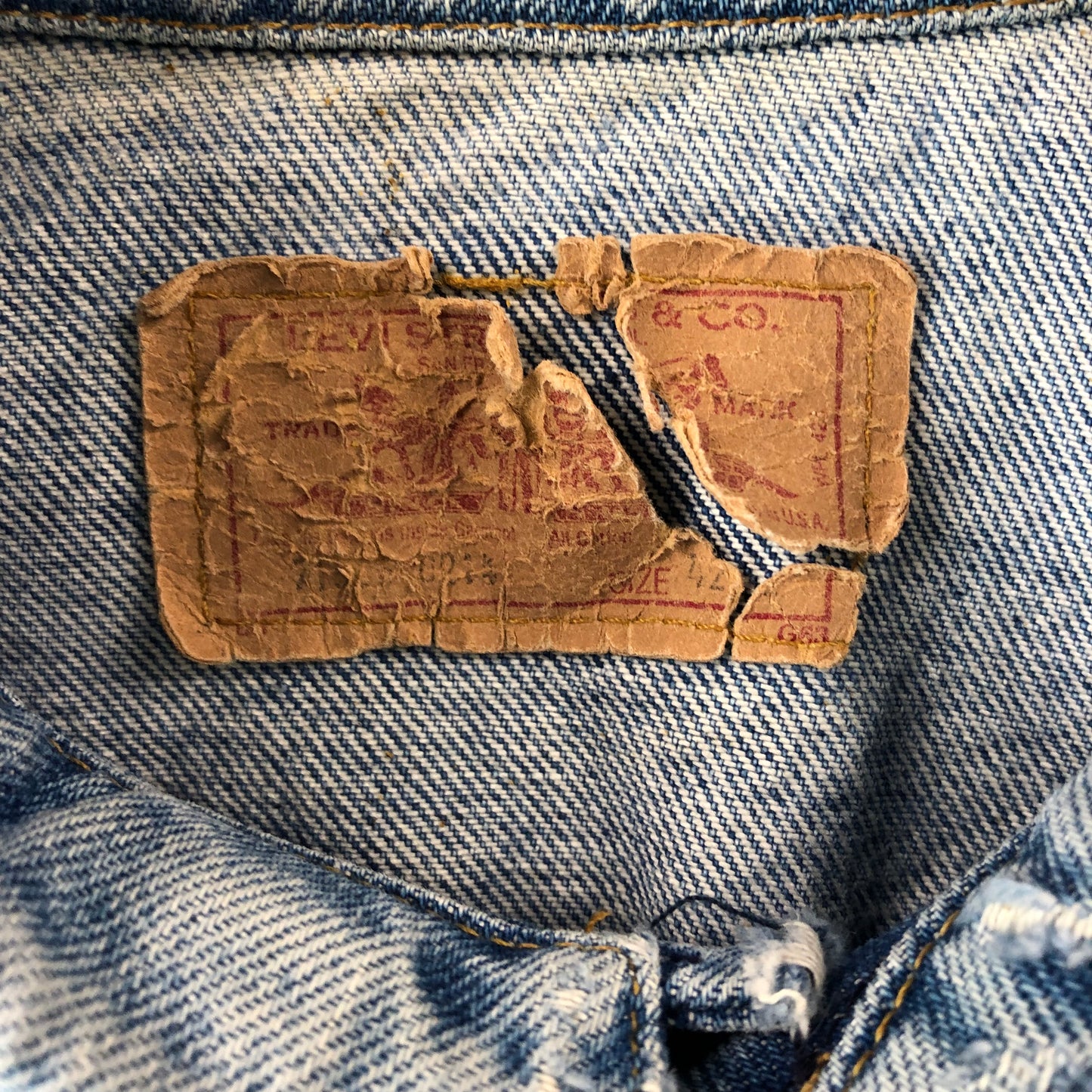 Vintage USA Levis Button Denim Jacket L