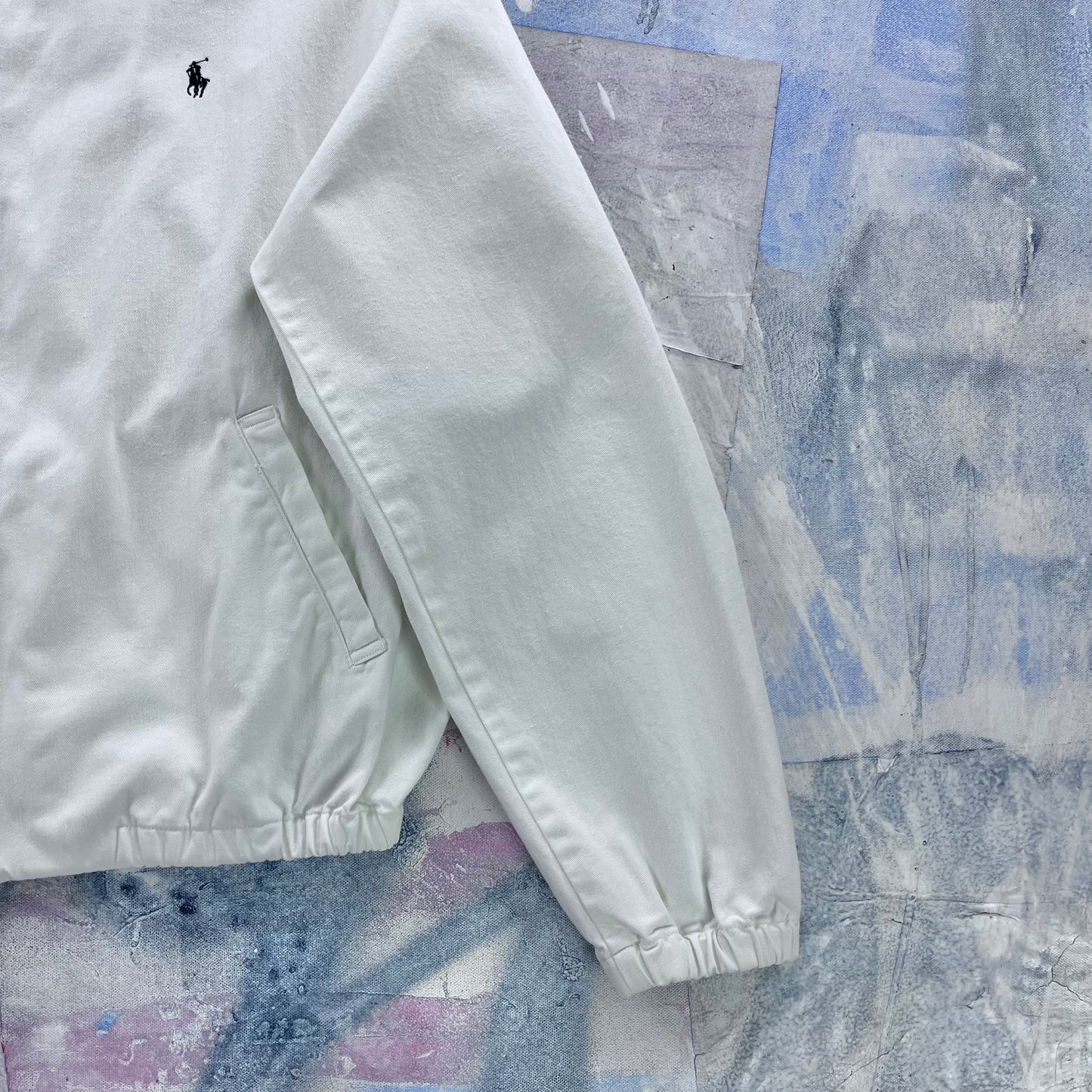 Vintage 80s Polo Ralph Lauren Harrington Canvas Zip Jacket L