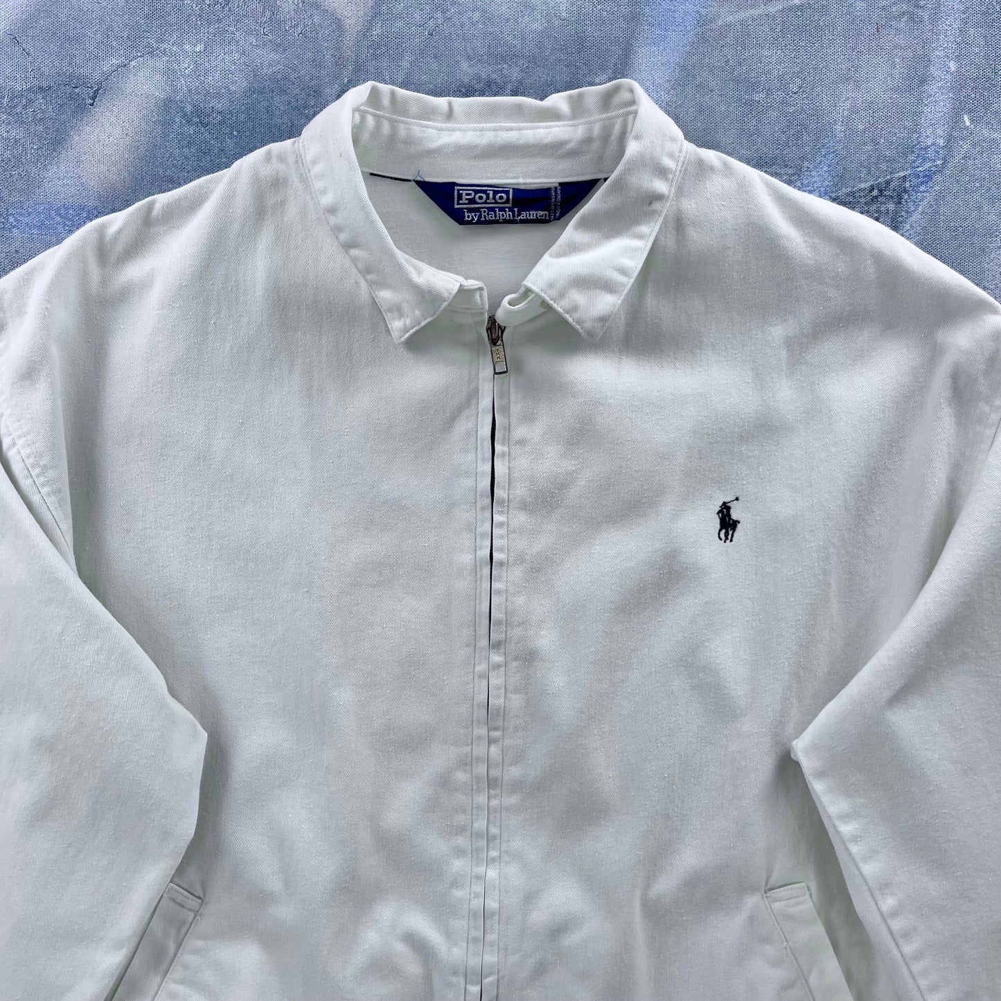 Vintage 80s Polo Ralph Lauren Harrington Canvas Zip Jacket L