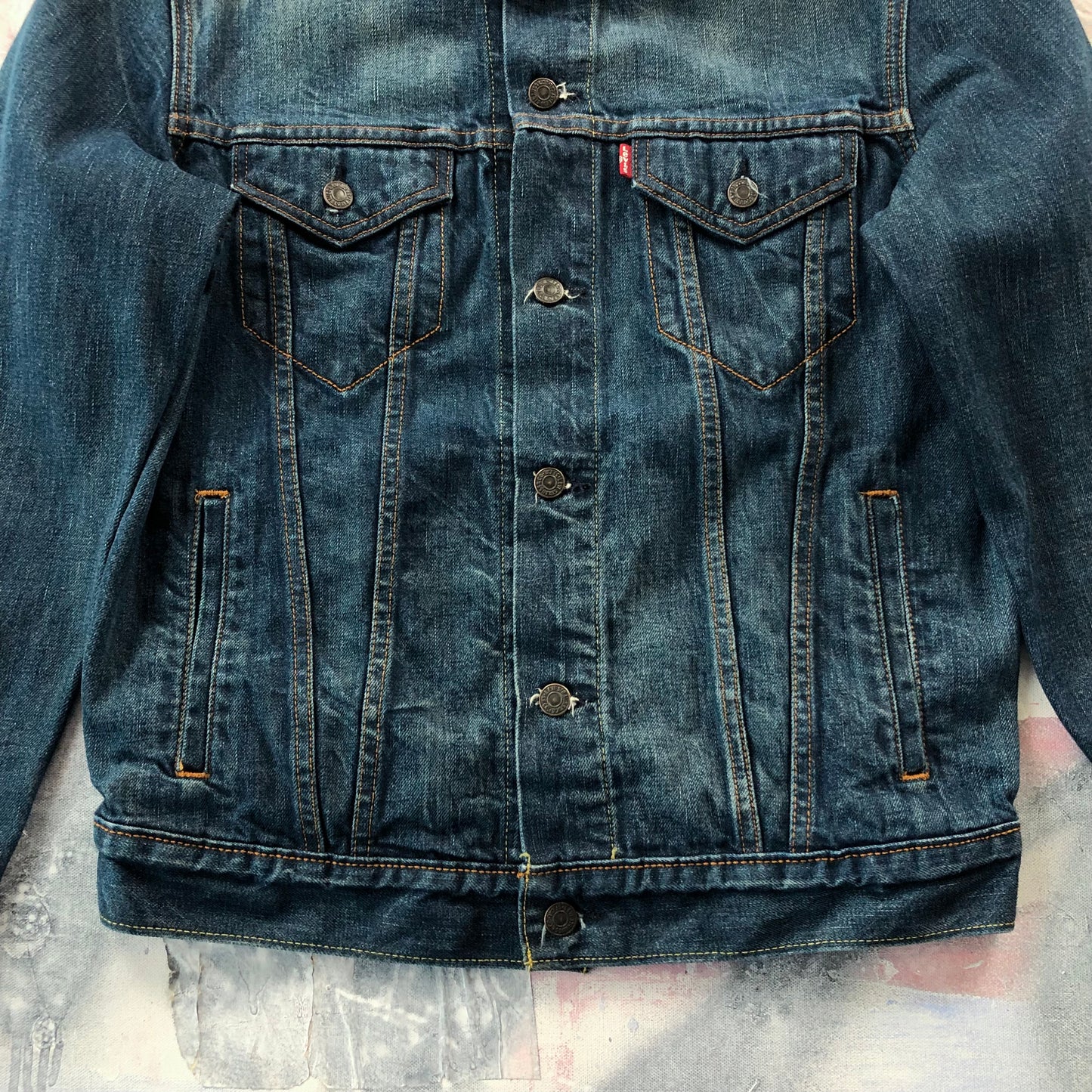 Vintage Levis Denim Button Jacket M