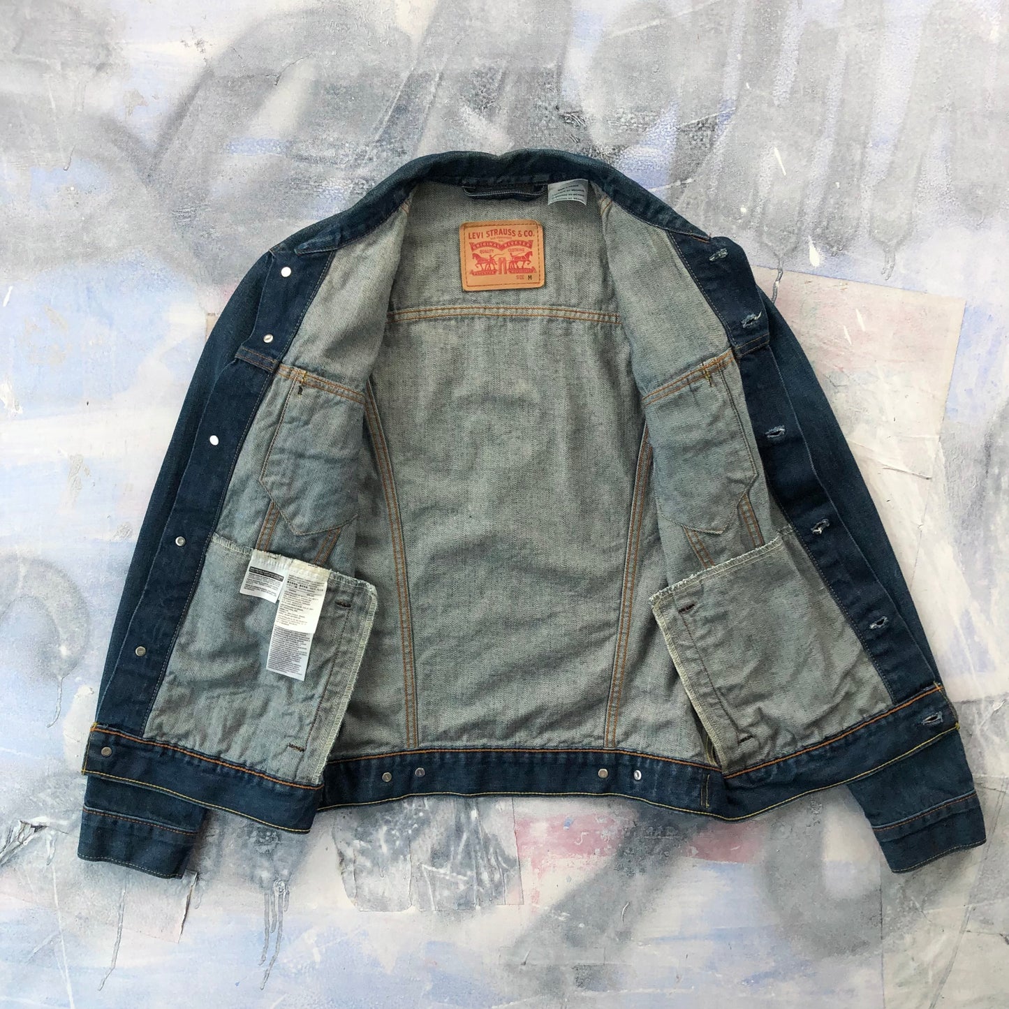 Vintage Levis Denim Button Jacket M