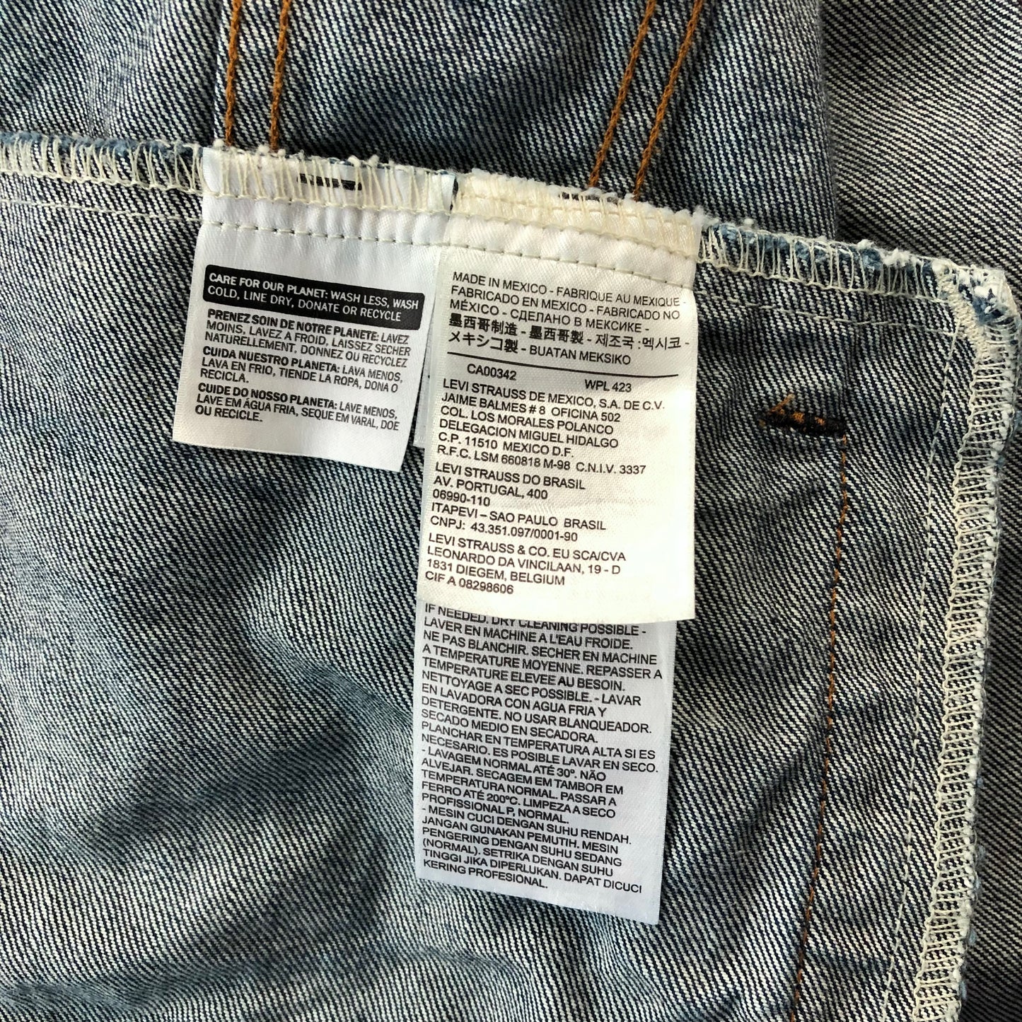 Vintage Levis Denim Button Jacket M