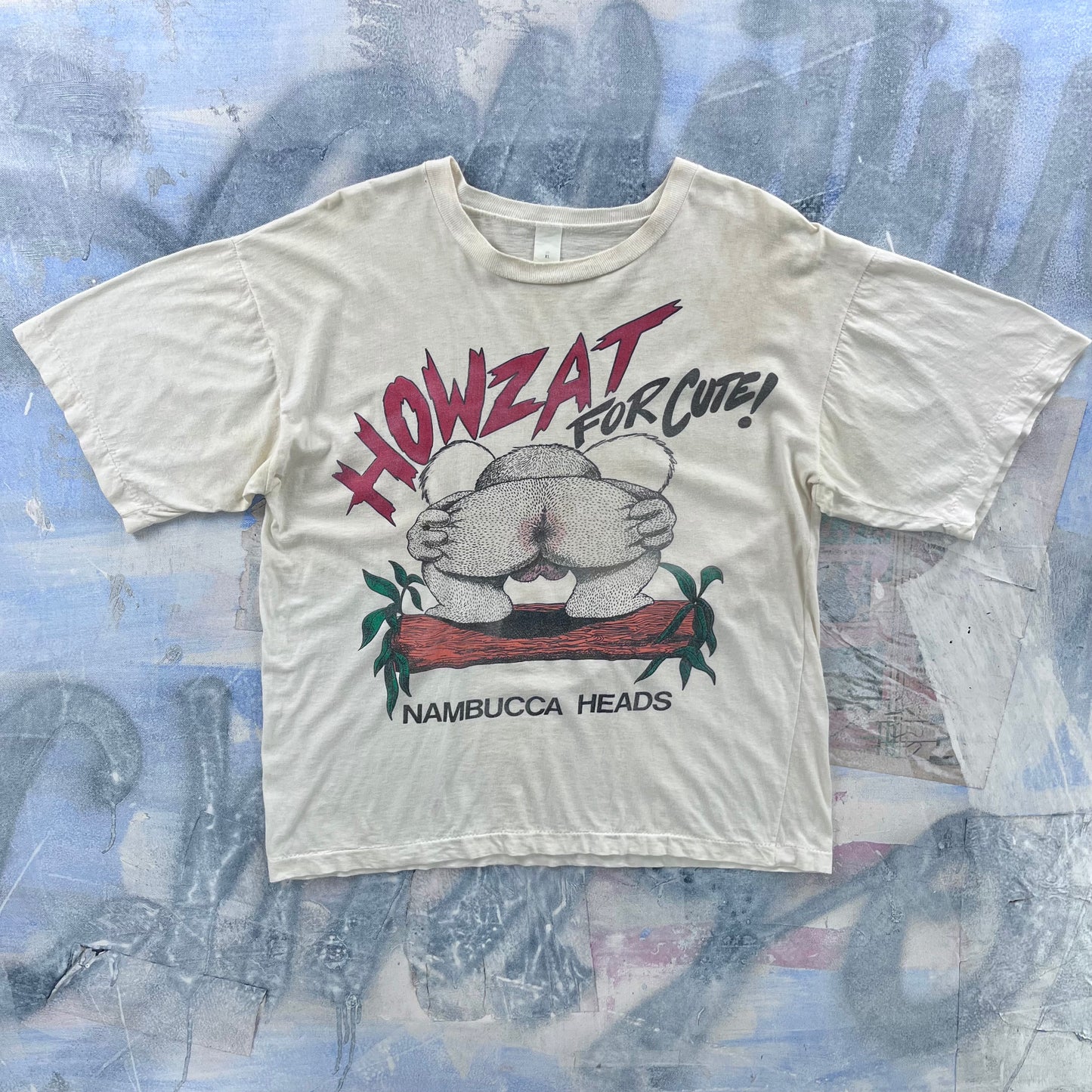 Vintage 90s Howzat For Cute Nambuca Heads Single Stitch T Shirt L