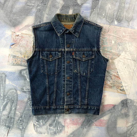 Vintage Levis Orange Tag Sleevless Denim Jacket XL (Womens)