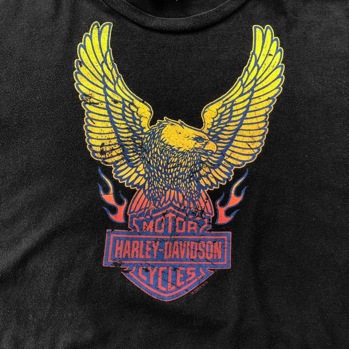 Harley Davidson Motorcycles Eagle Heritage Edmonton Alberta T Shirt XL