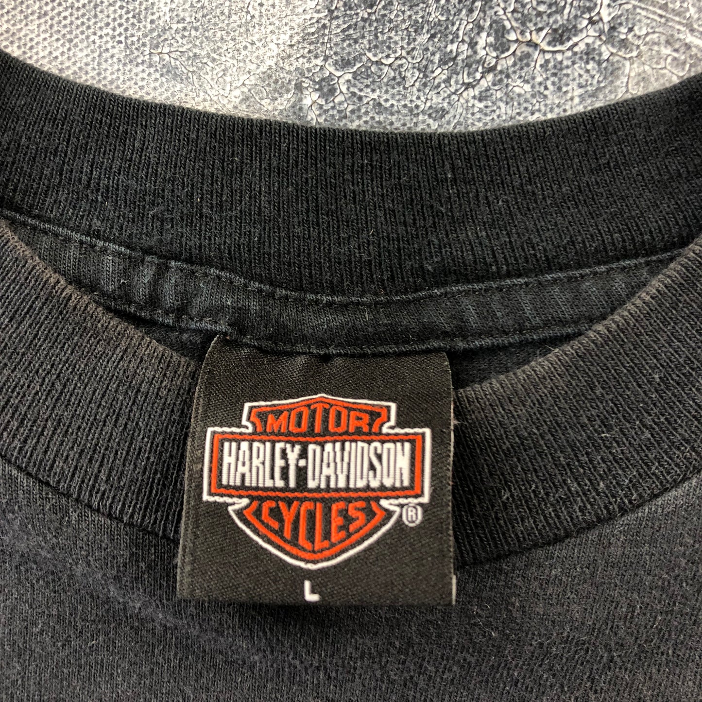 Vintage Harley Davidson Motorcycles Skull Yukon Whitehorse T Shirt L