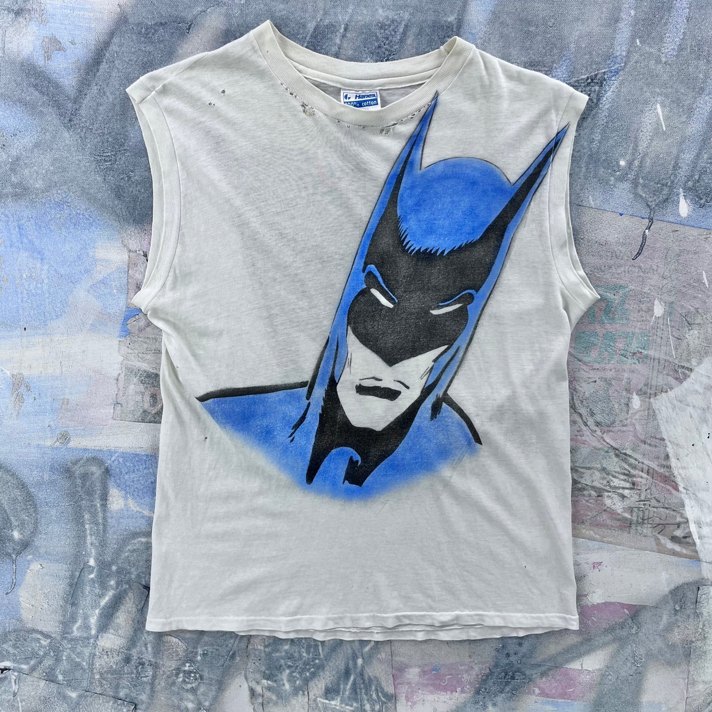 Vintage 80s USA Batman Limited Edition Single Stitch Tank Top T Shirt XL