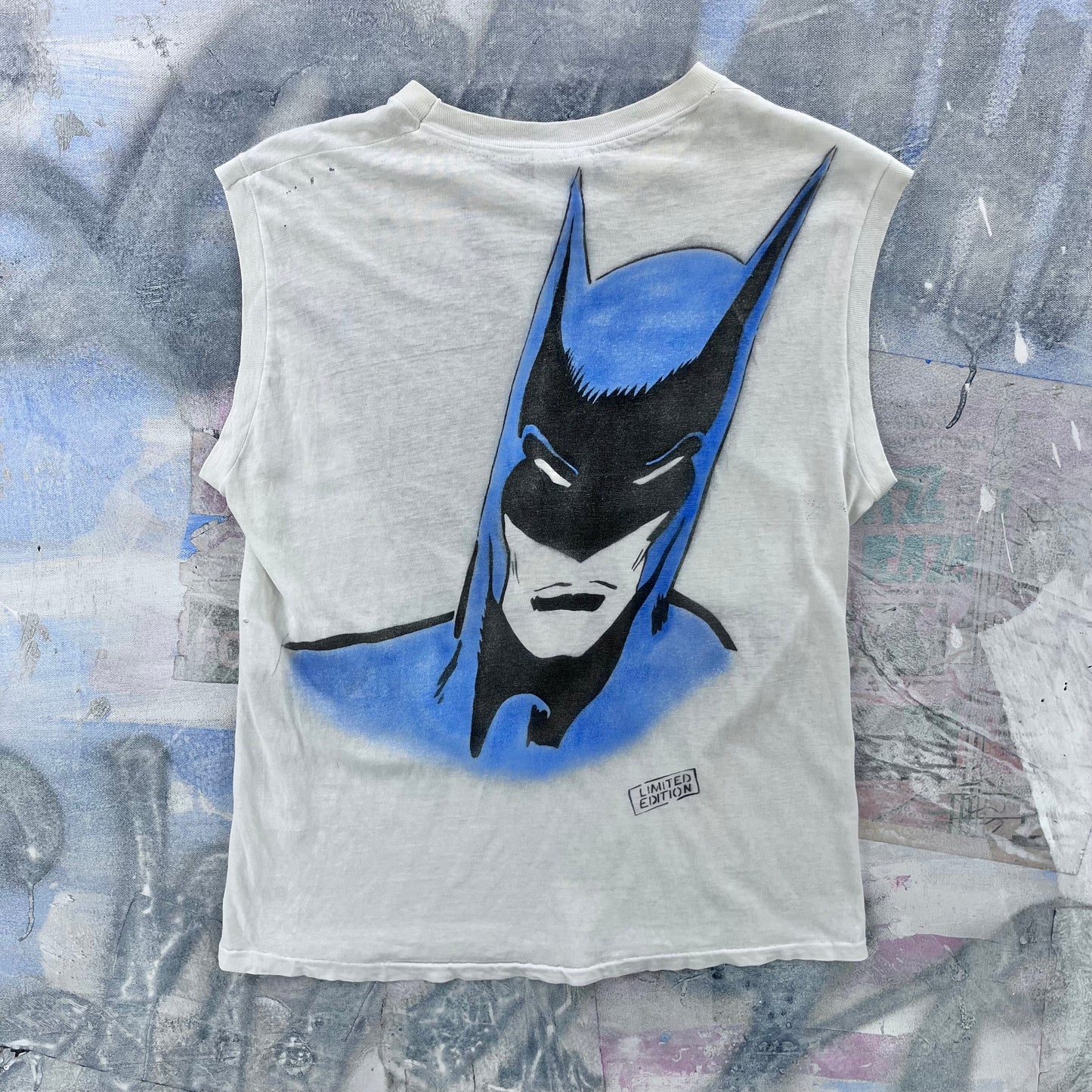 Vintage 80s USA Batman Limited Edition Single Stitch Tank Top T Shirt XL