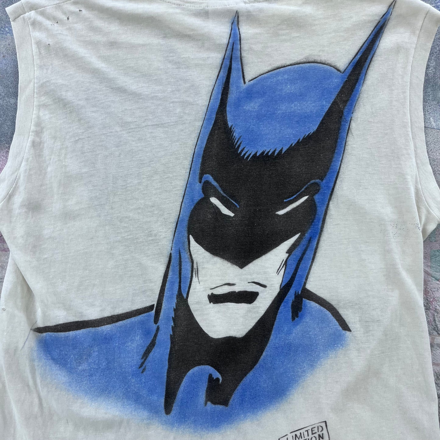 Vintage 80s USA Batman Limited Edition Single Stitch Tank Top T Shirt XL