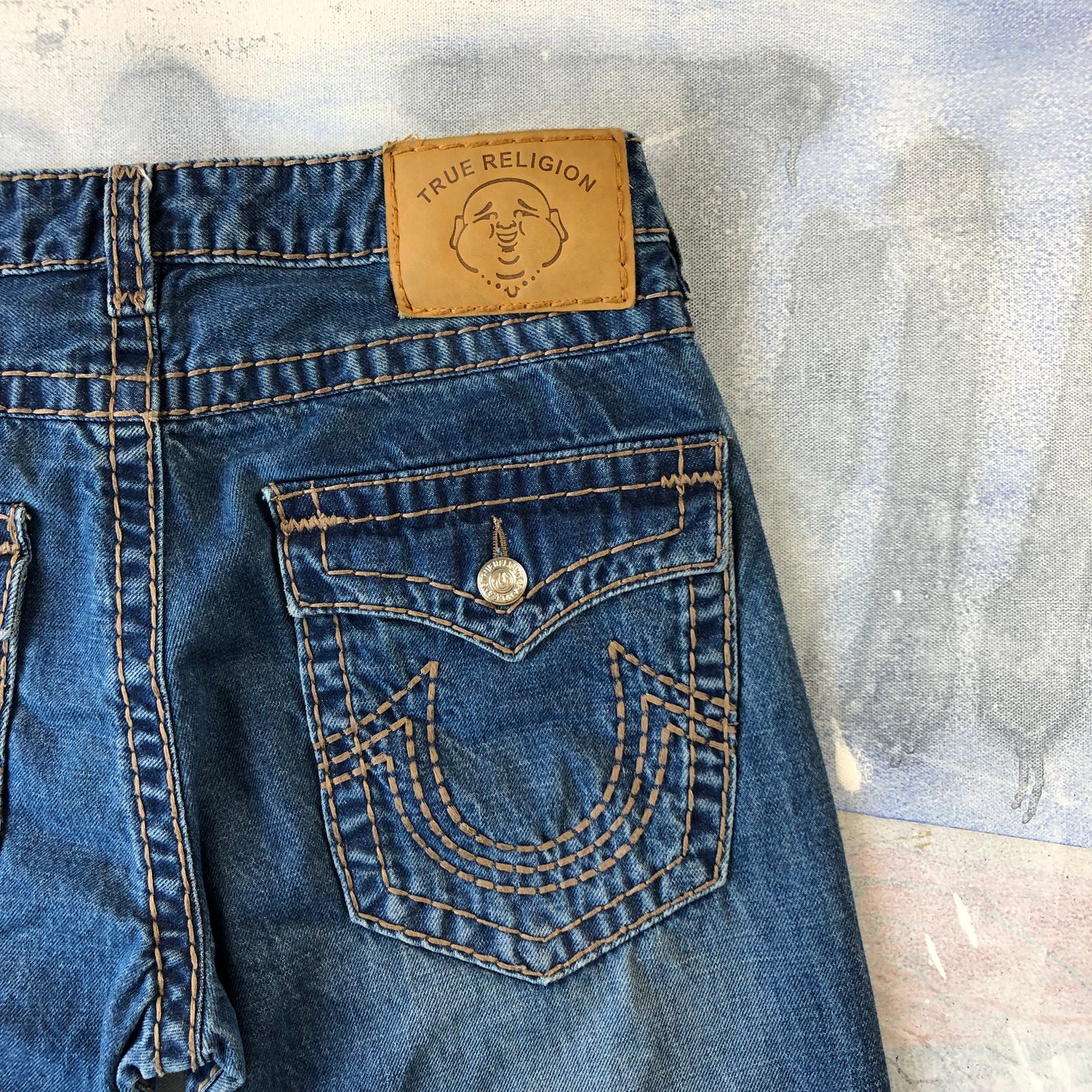 Vintage True Religion Straight Stitched USA Jean W34