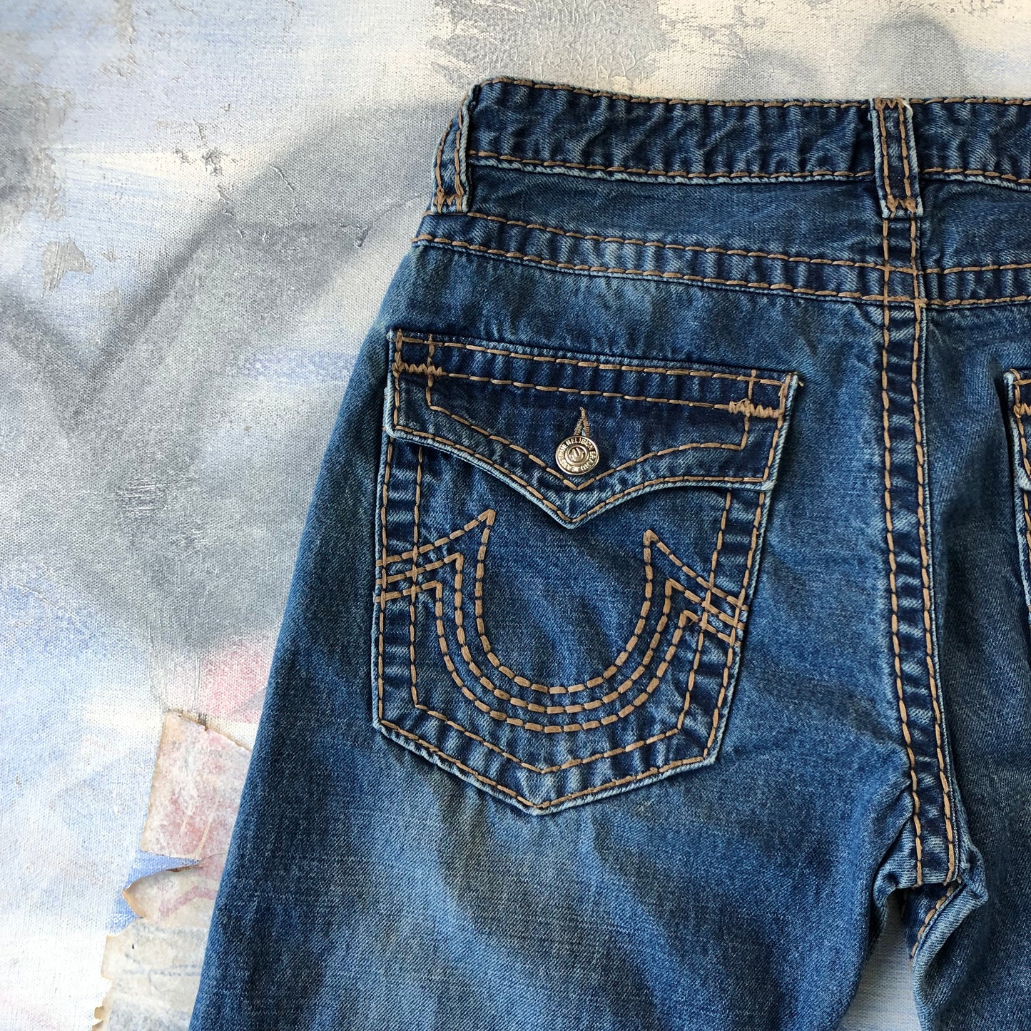 Vintage True Religion Straight Stitched USA Jean W34