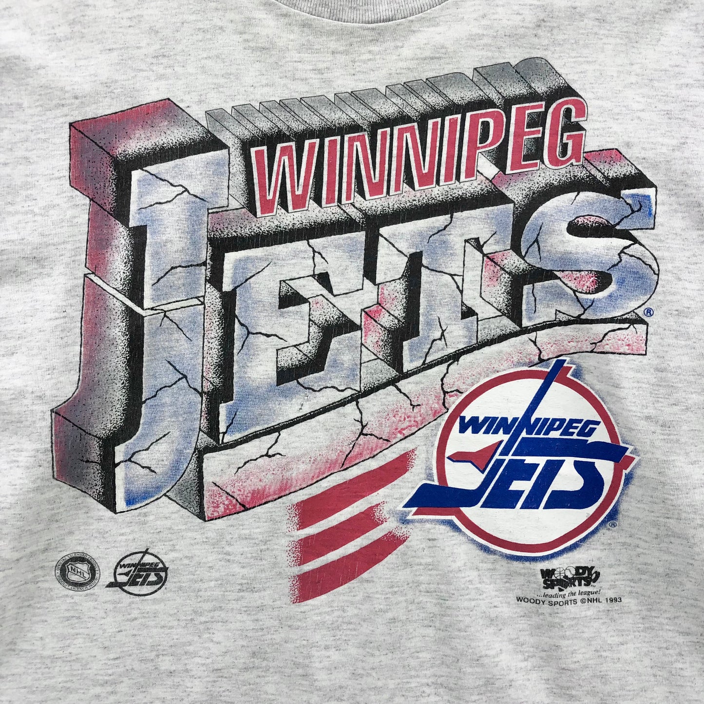 Vintage 90s USA NHL Winnipeg Jets Long Sleeve T Shirt XL