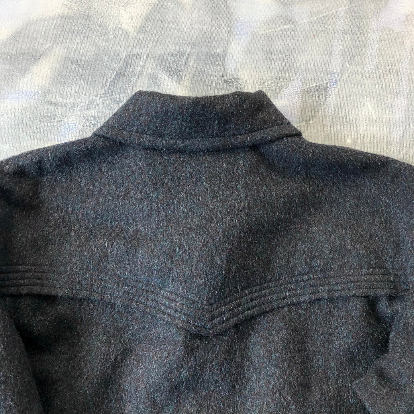 Vintage 80s Gucci Plaid lined Wool Bomber Button Jacket XL