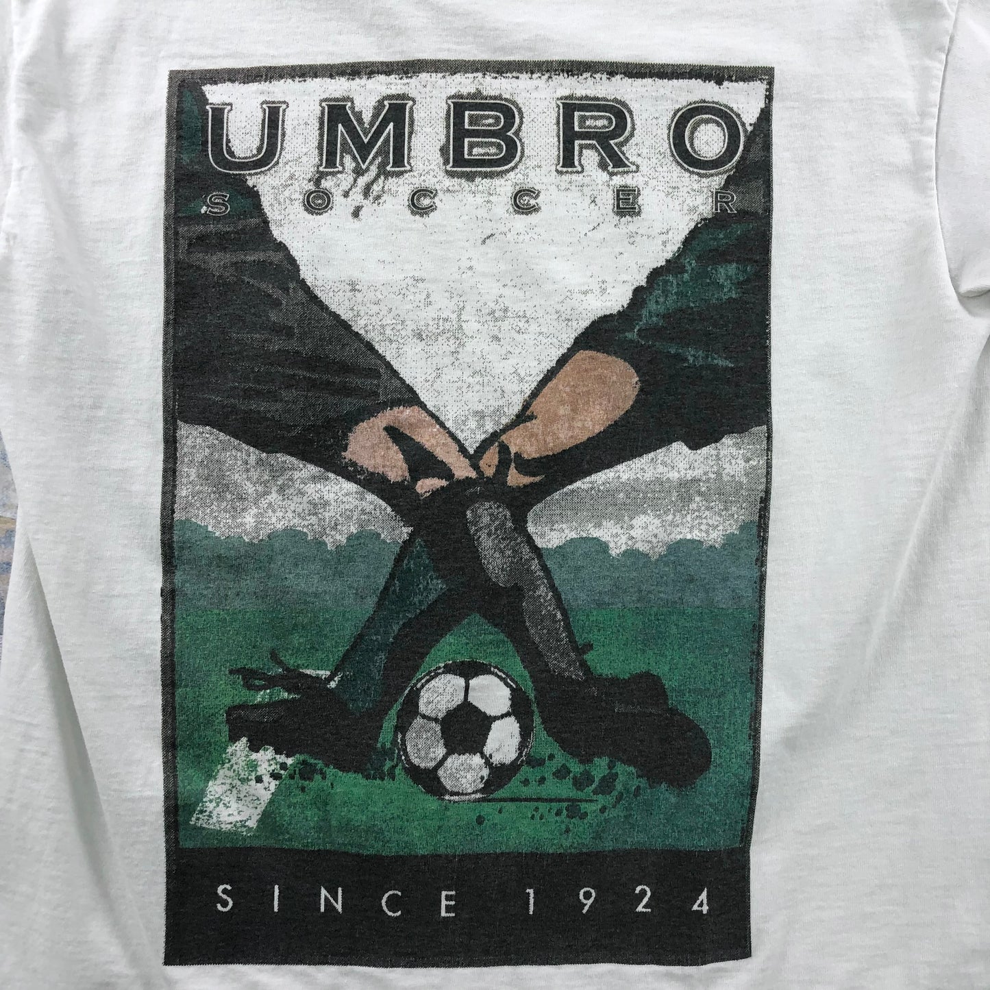 Vintage 90s USA Umbro Soccer T Shirt S