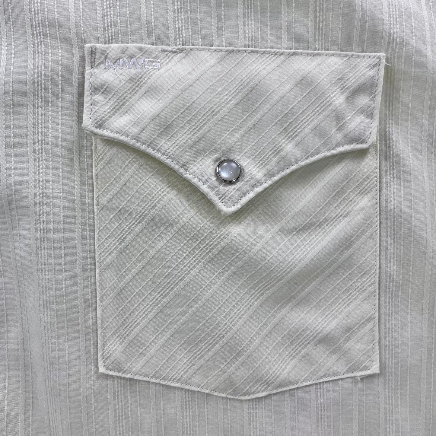 Vintage MWG  Western Pearl Snap Button Long Sleeve Shirt XL