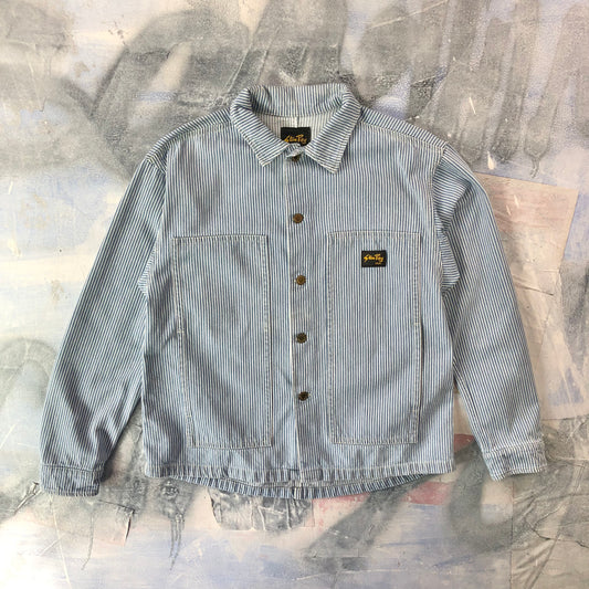 Vintage Stan Ray USA Pin Stripe Workwear Button Jacket M