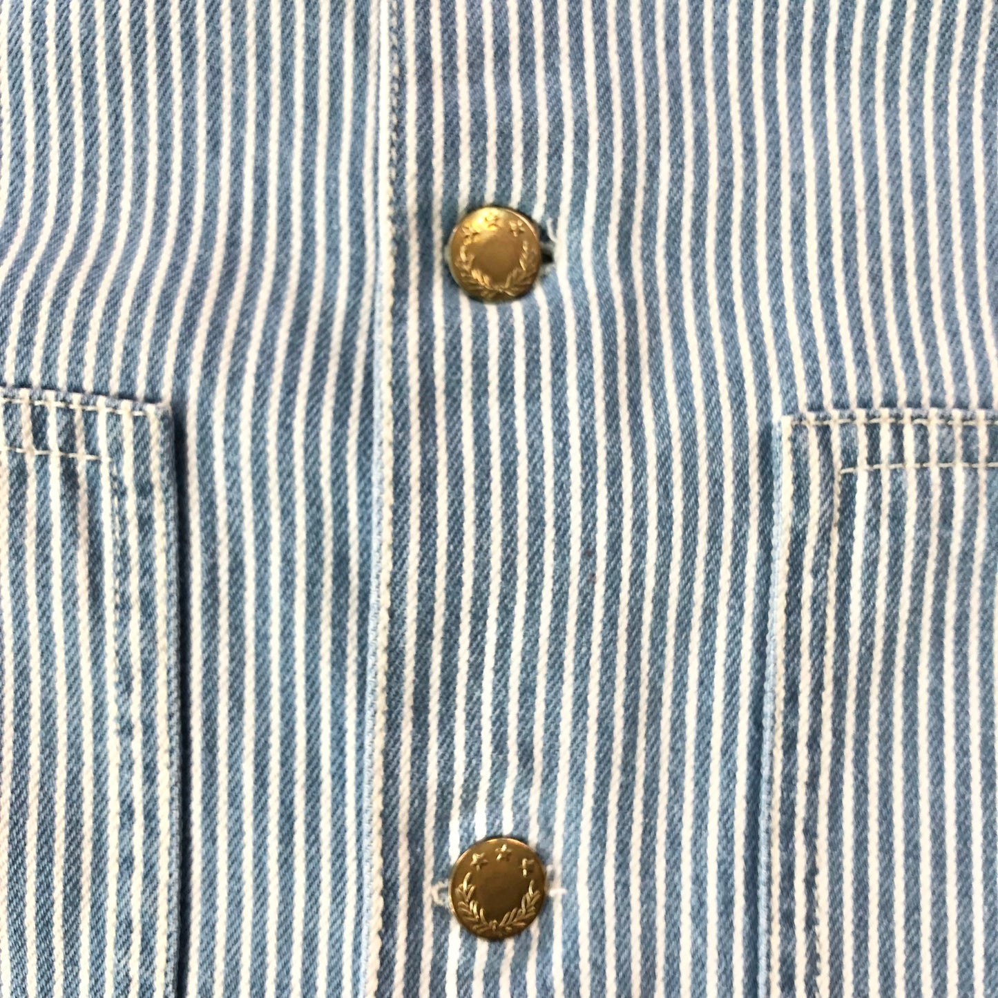 Vintage Stan Ray USA Pin Stripe Workwear Button Jacket M