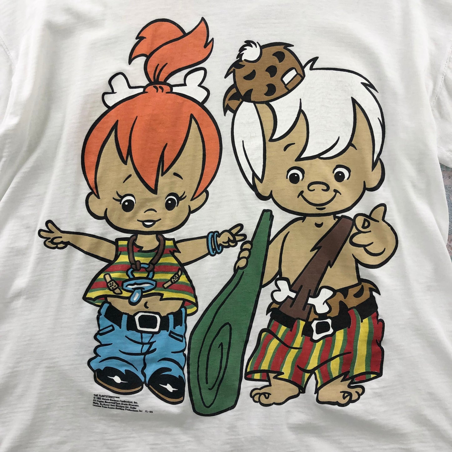 Vintage 90s Flinstones Bam Bam Pebbles T Shirt XL