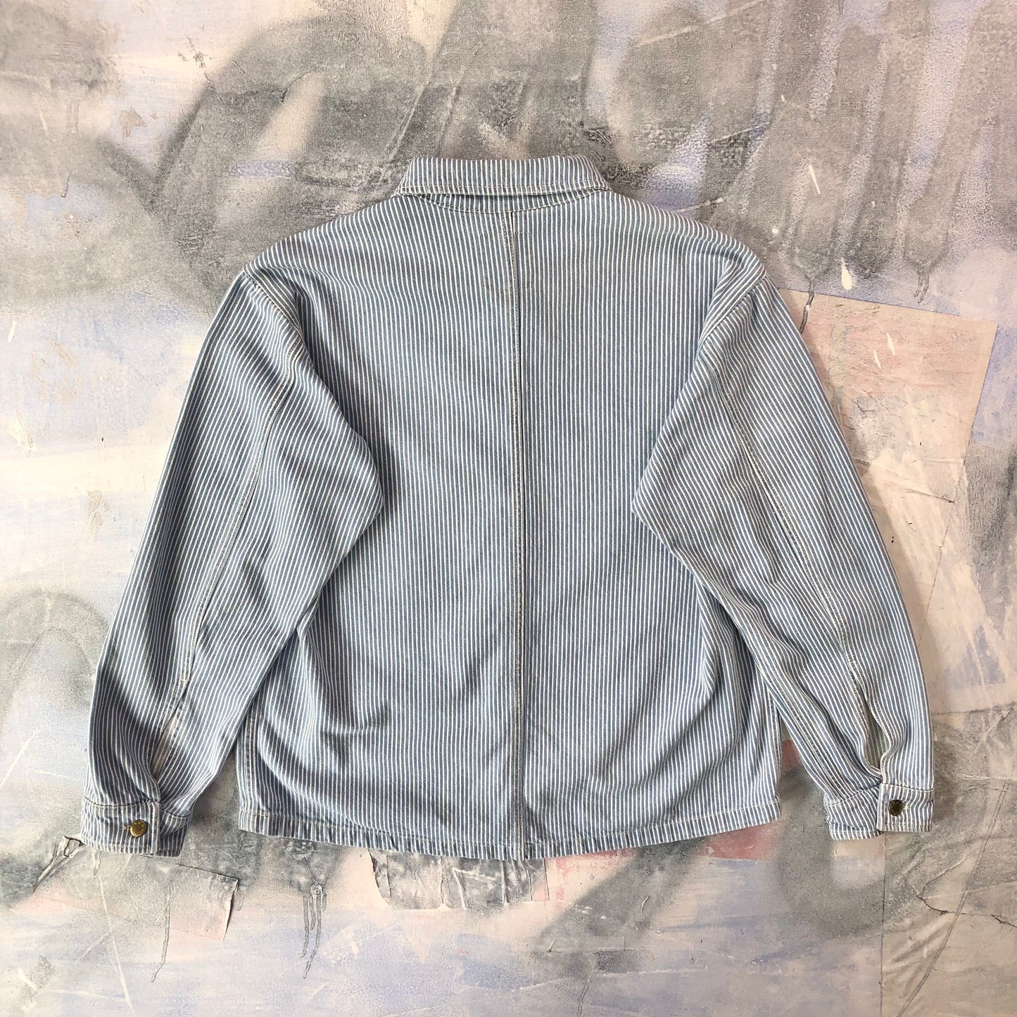 Vintage Stan Ray USA Pin Stripe Workwear Button Jacket M