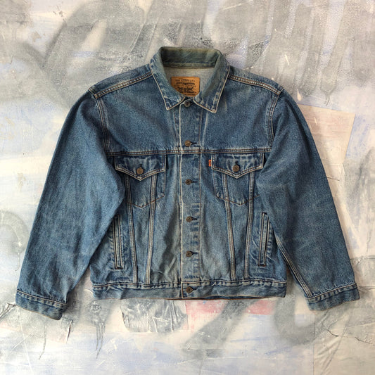 Vintage Levis Orange Tag Denim Button Jacket L