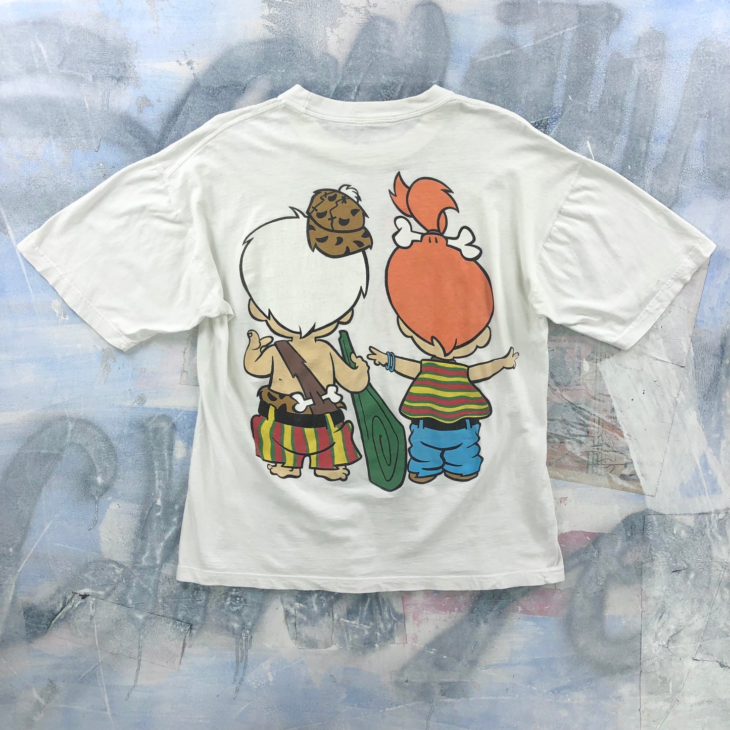 Vintage 90s Flinstones Bam Bam Pebbles T Shirt XL
