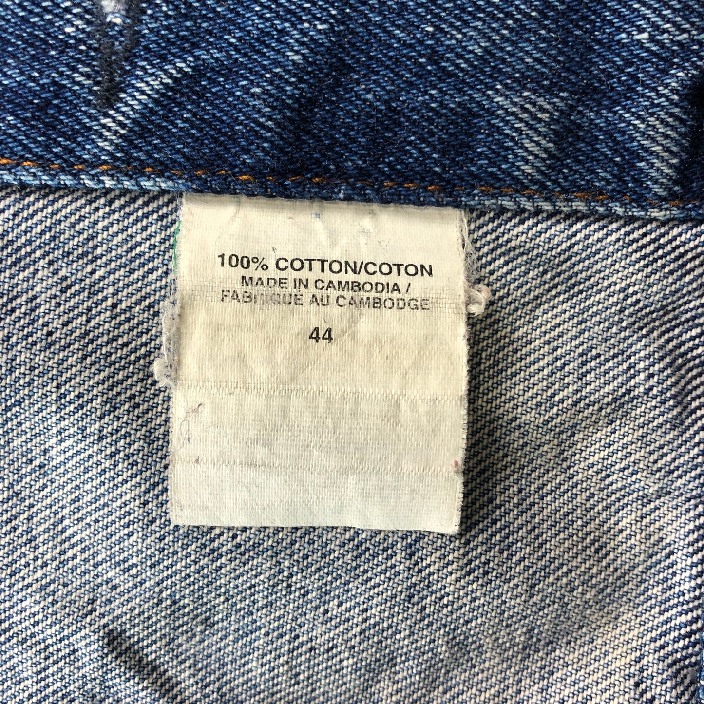 Vintage Levis Orange Tag Denim Button Jacket L