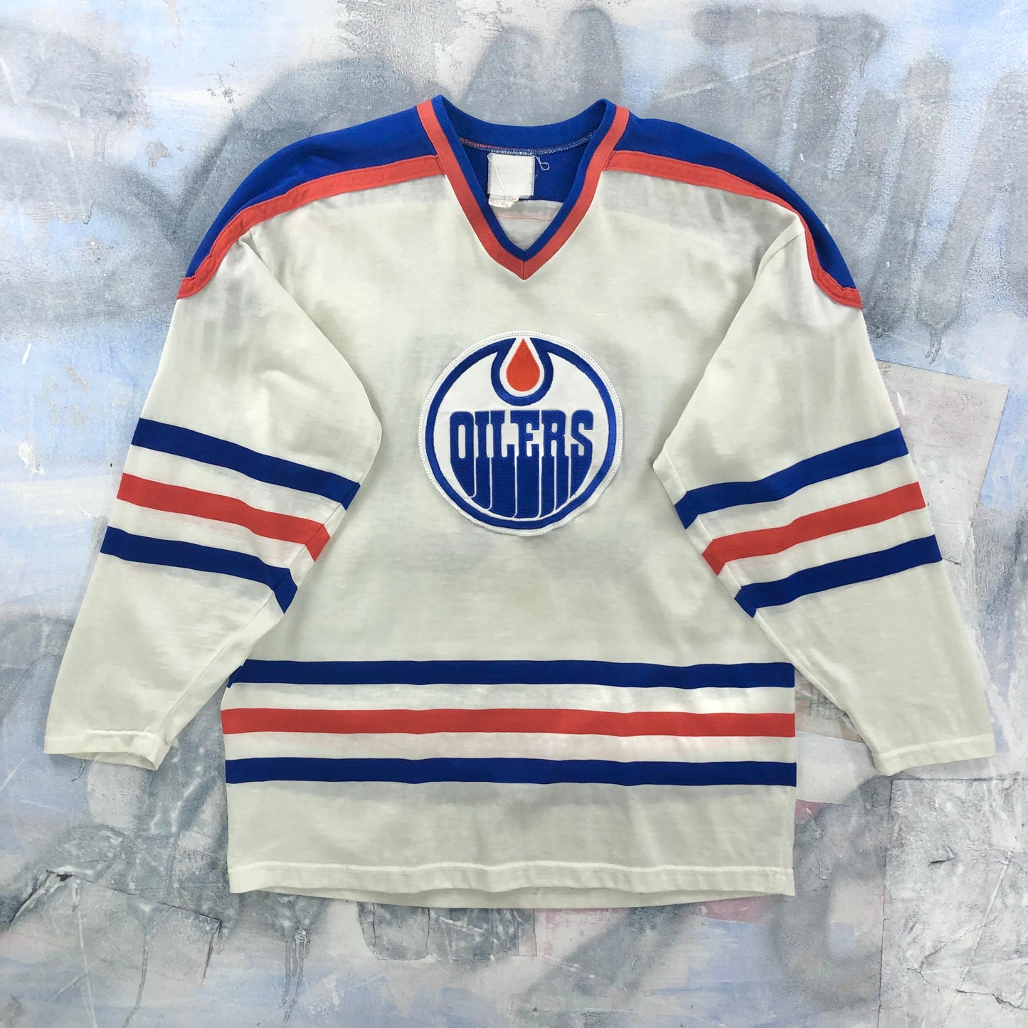 Vintage 80s NHL Edmonton Oilers Wayne Gretzky 99 Jersey L