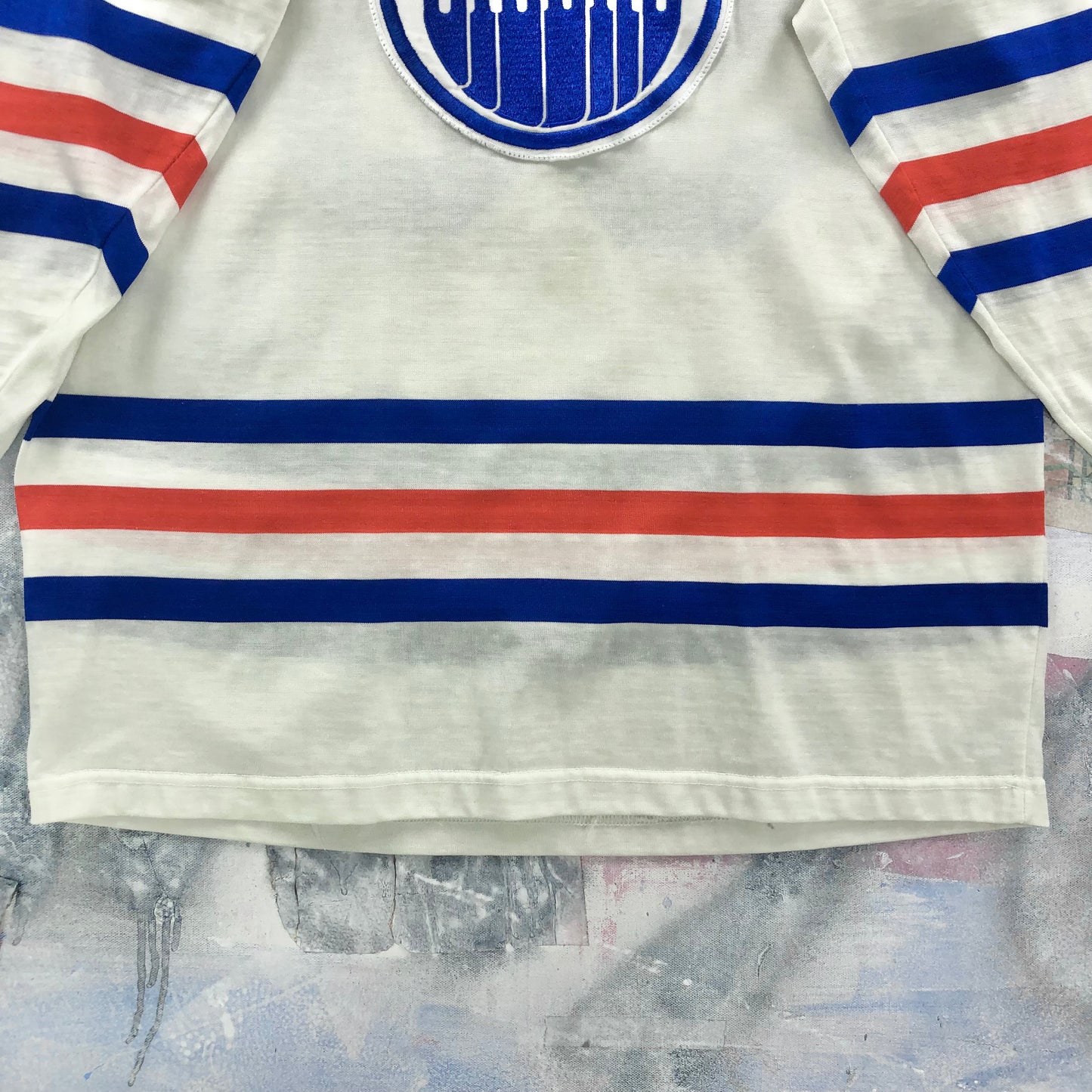 Vintage 80s NHL Edmonton Oilers Wayne Gretzky 99 Jersey L