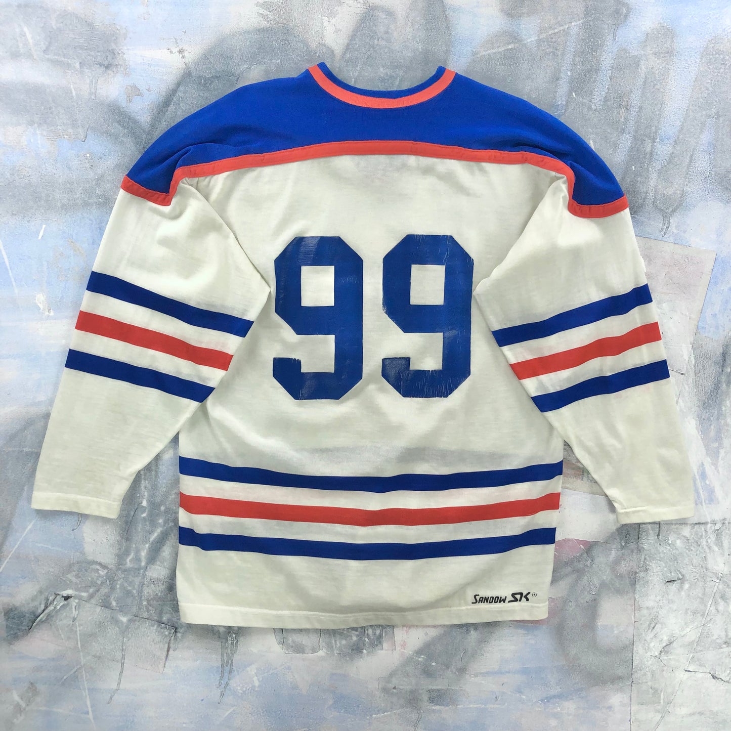 Vintage 80s NHL Edmonton Oilers Wayne Gretzky 99 Jersey L