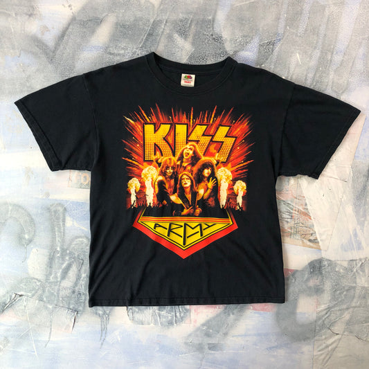 Vintage Kiss Army Rock T Shirt L