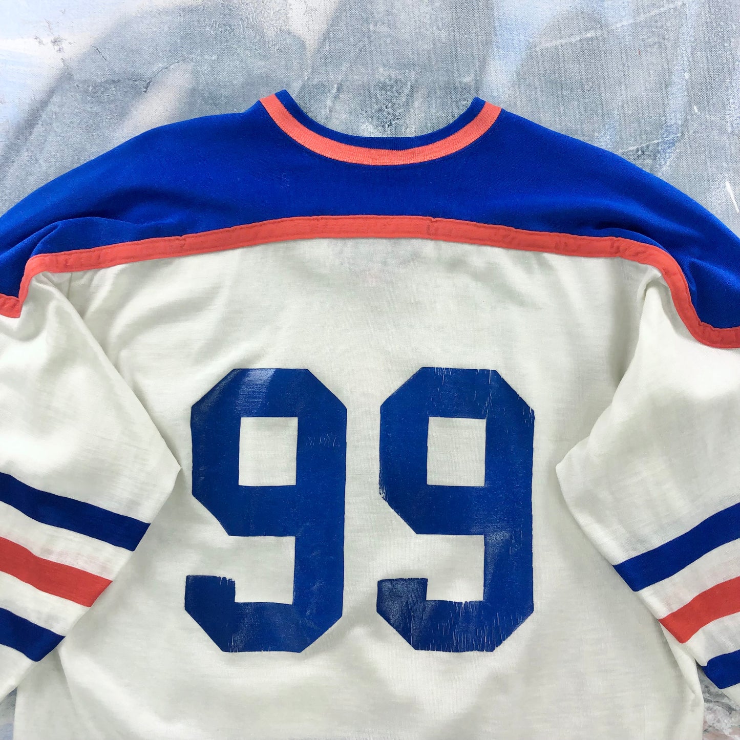 Vintage 80s NHL Edmonton Oilers Wayne Gretzky 99 Jersey L
