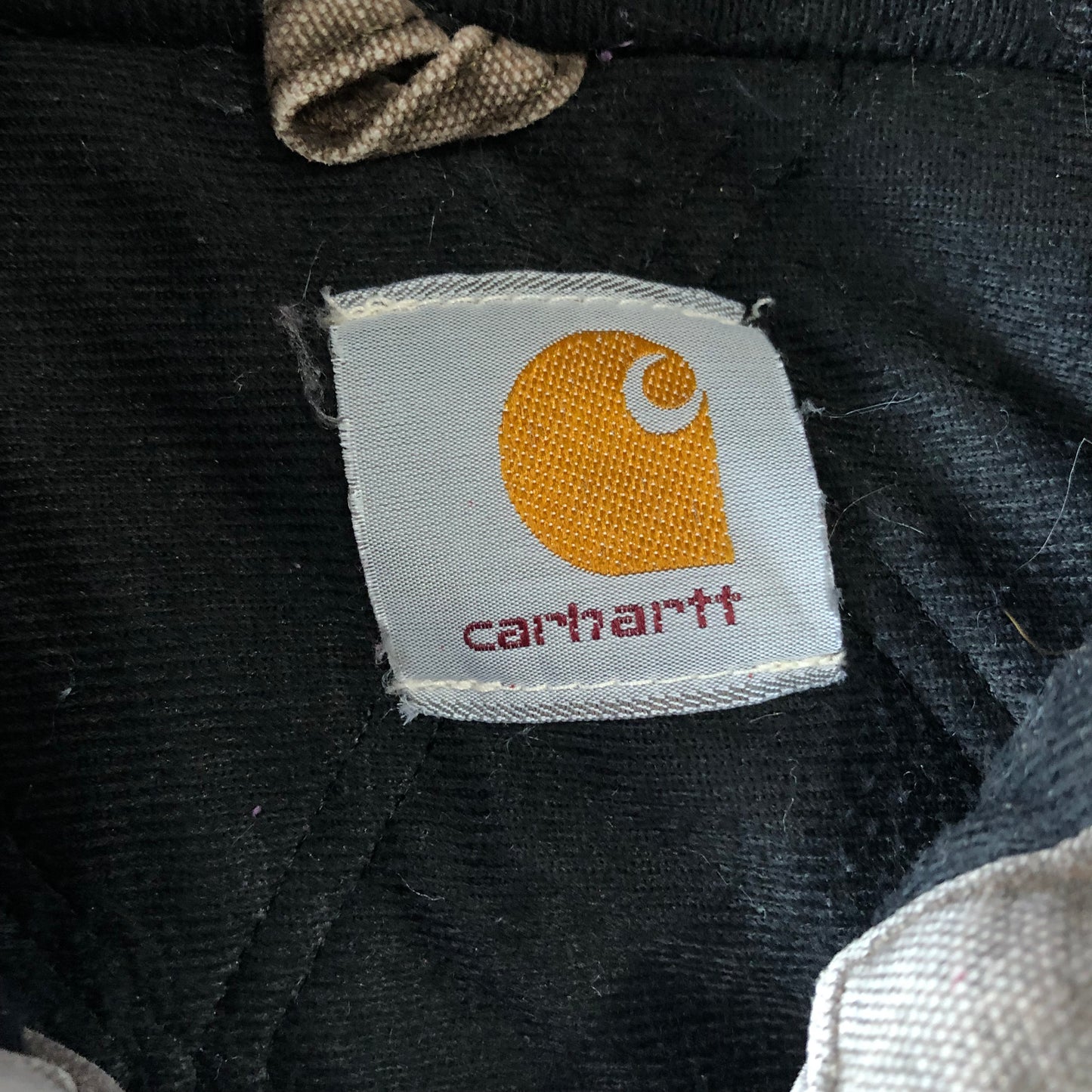 Vintage Carhartt J130 Quilted Hooded Workwear Zip Jacket XXL