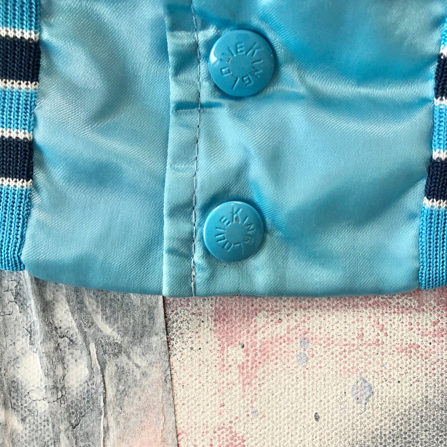 Vintage USA 80s Stockman Fallon Nevada King Louie Pro Fit Satin Bomber Quilted Button Jacket XL