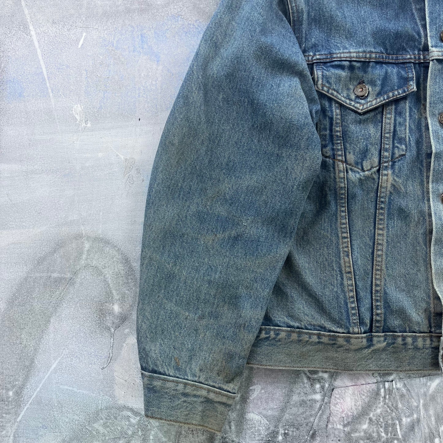 Vintage Levis Classic Denim Button Jacket L