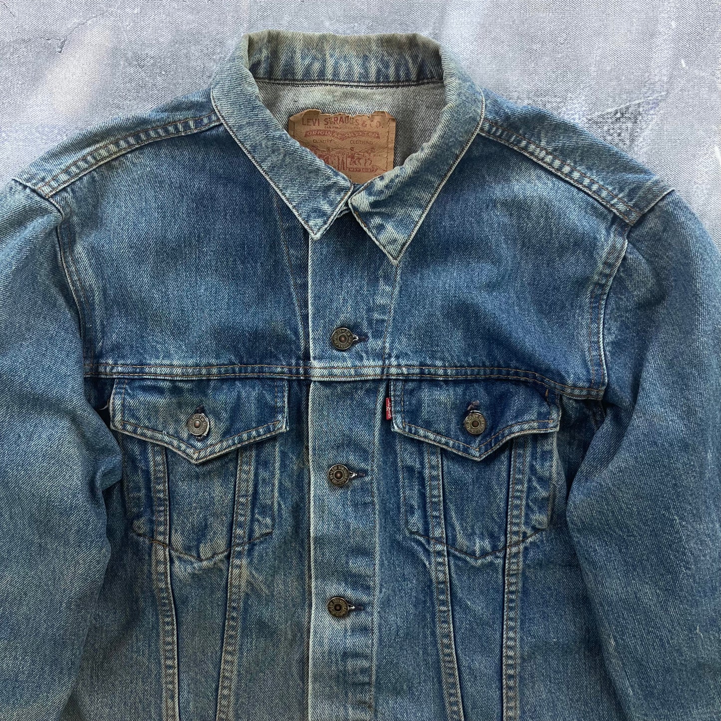 Vintage Levis Classic Denim Button Jacket L
