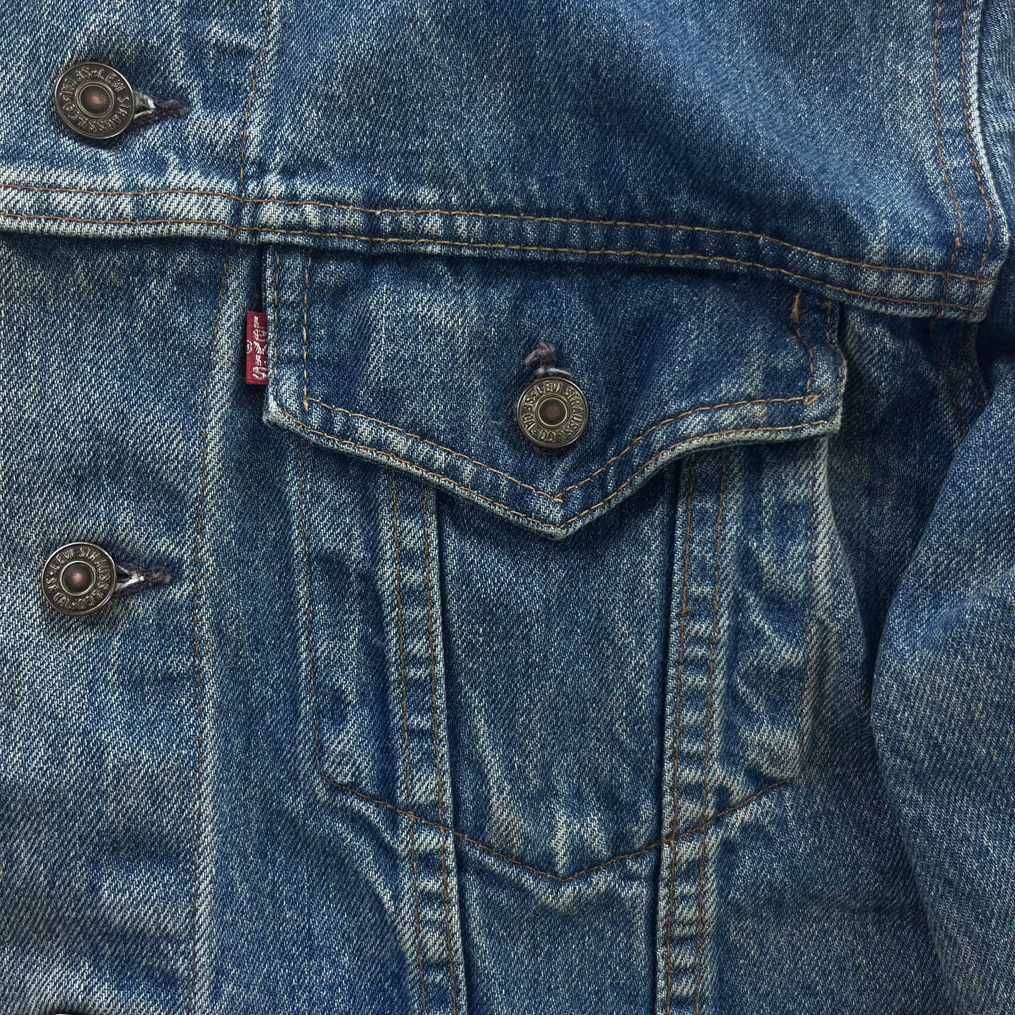 Vintage Levis Classic Denim Button Jacket L