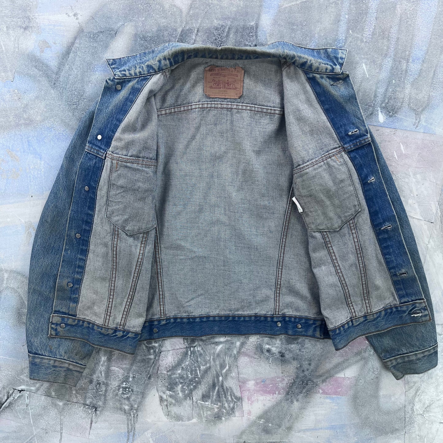Vintage Levis Classic Denim Button Jacket L