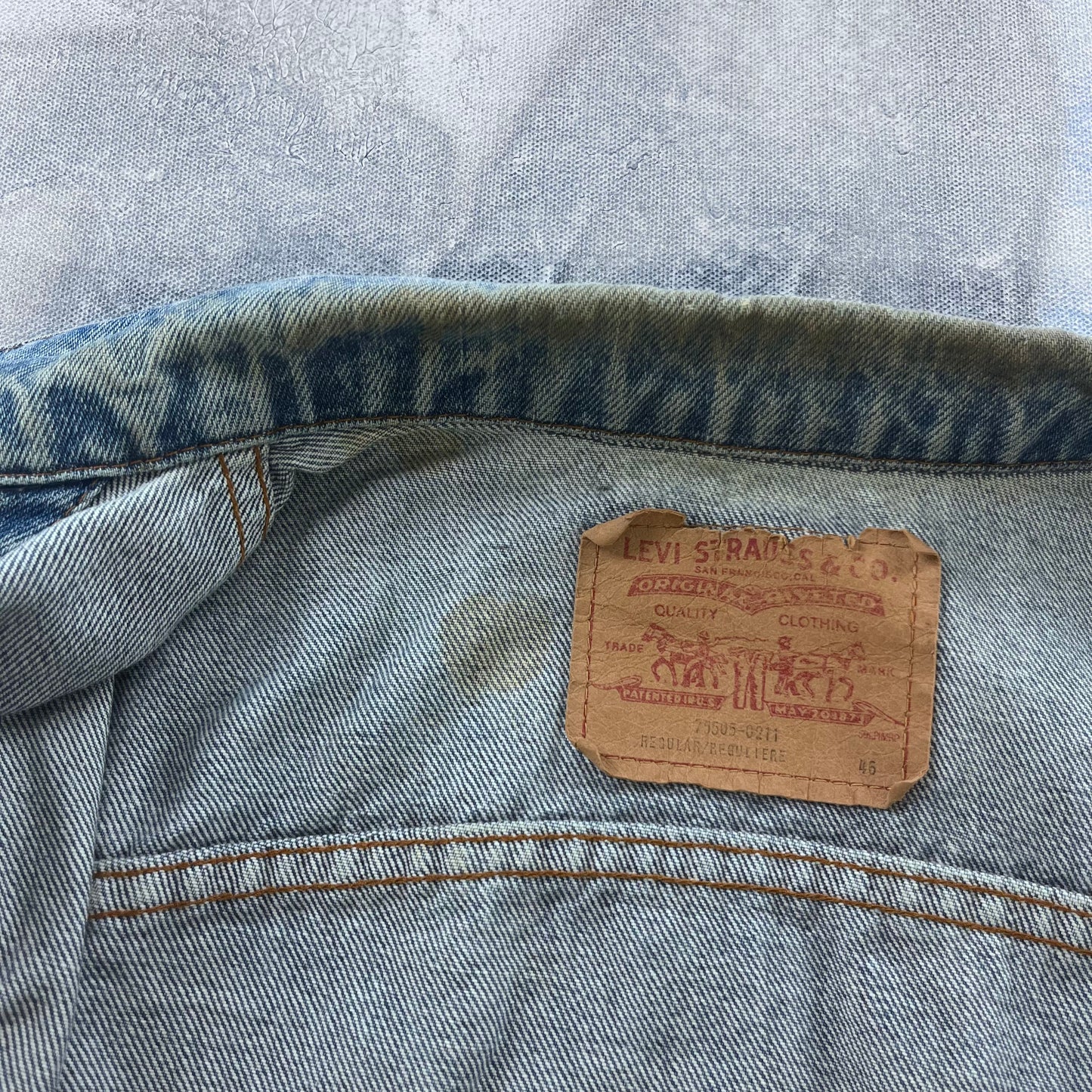 Vintage Levis Classic Denim Button Jacket L