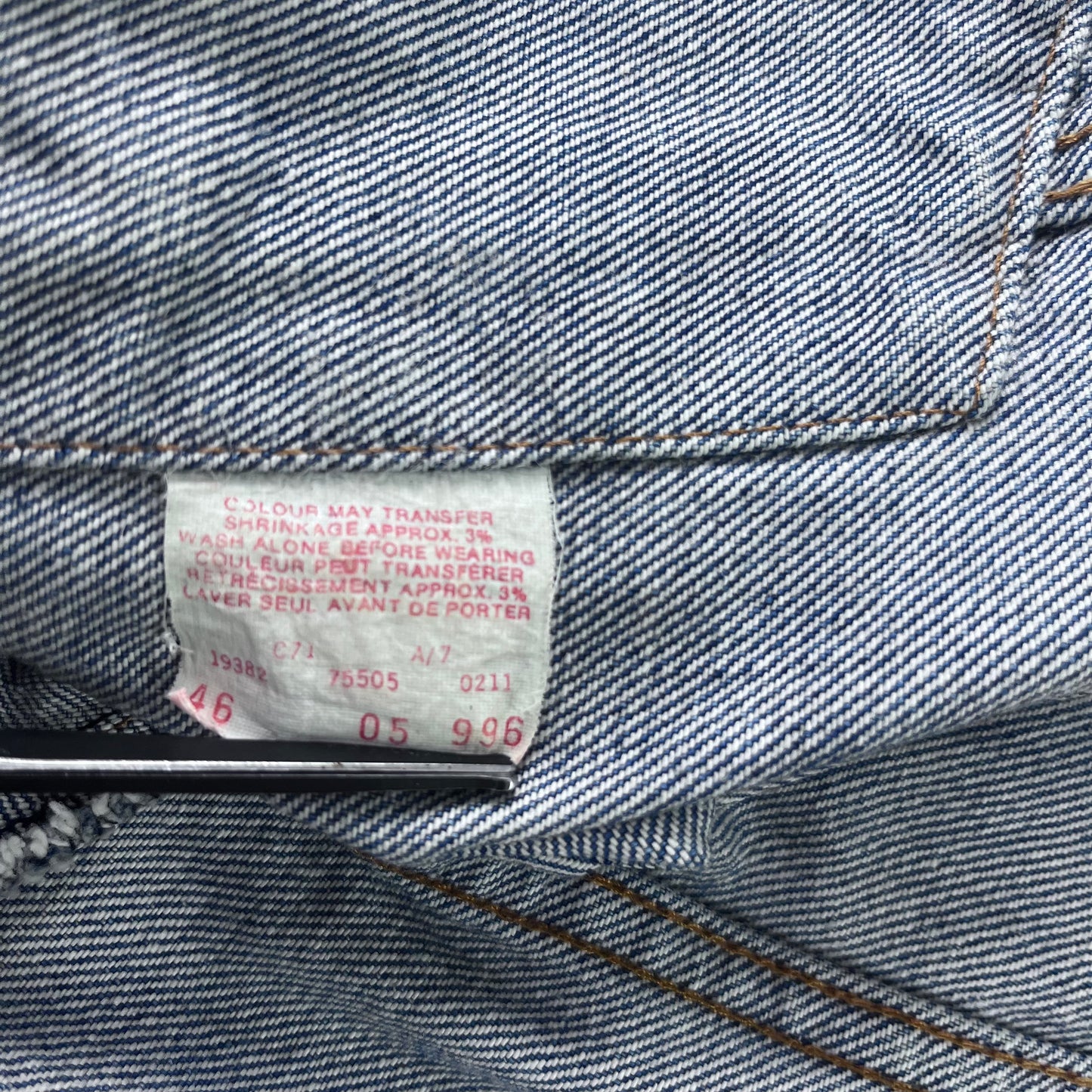 Vintage Levis Classic Denim Button Jacket L