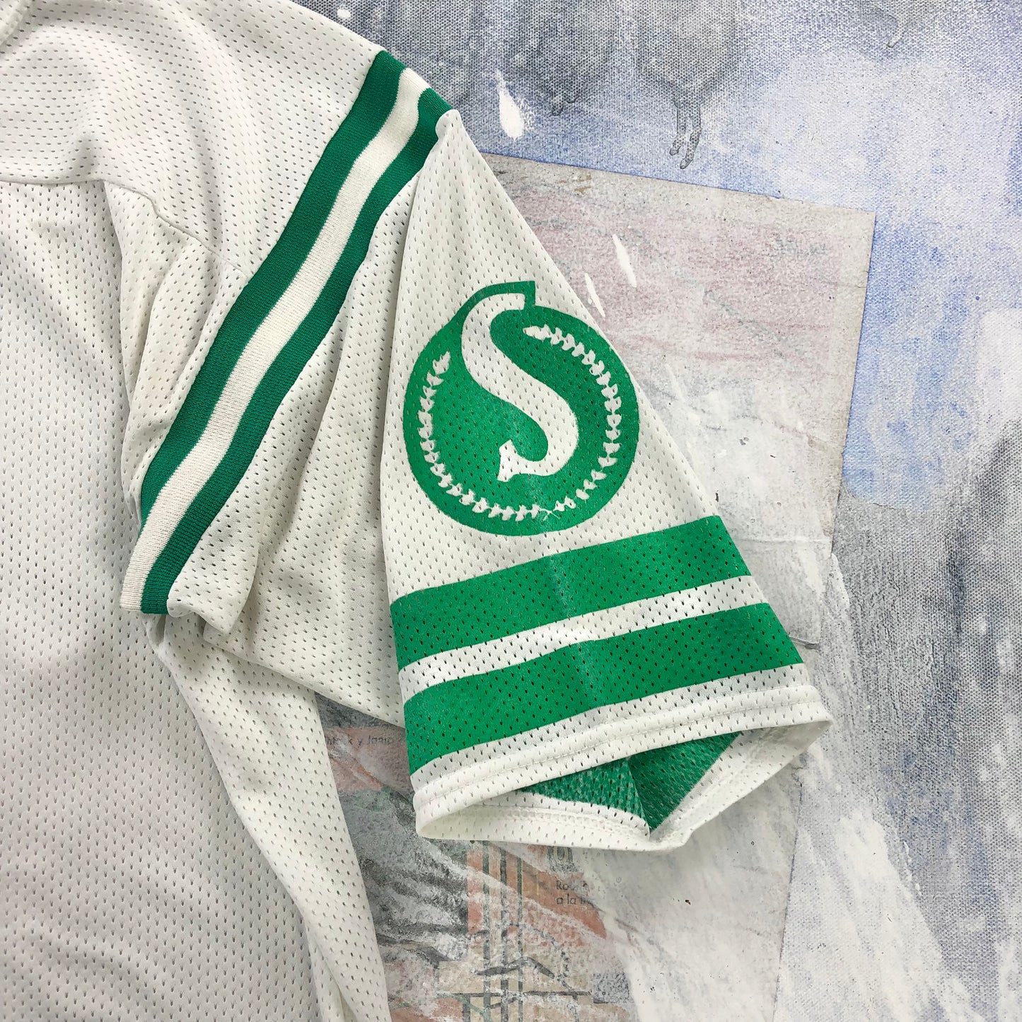 Vintage 90s CFL Saskatchewan Roughriders Football Jersey L