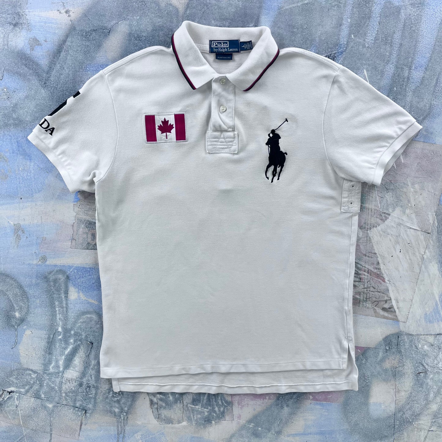 Vintage Polo Ralph Lauren Canada Big Pony Polo Shirt L