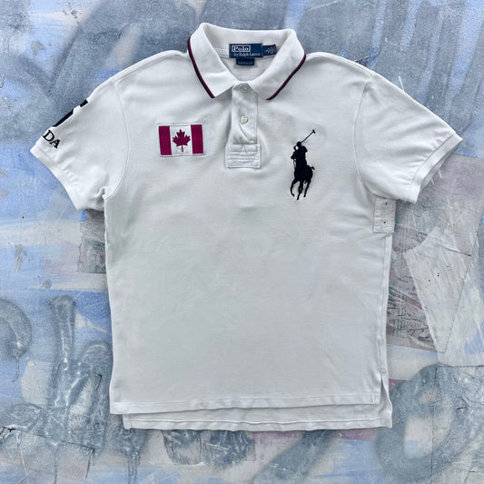 Vintage Polo Ralph Lauren Canada Big Pony Polo Shirt L
