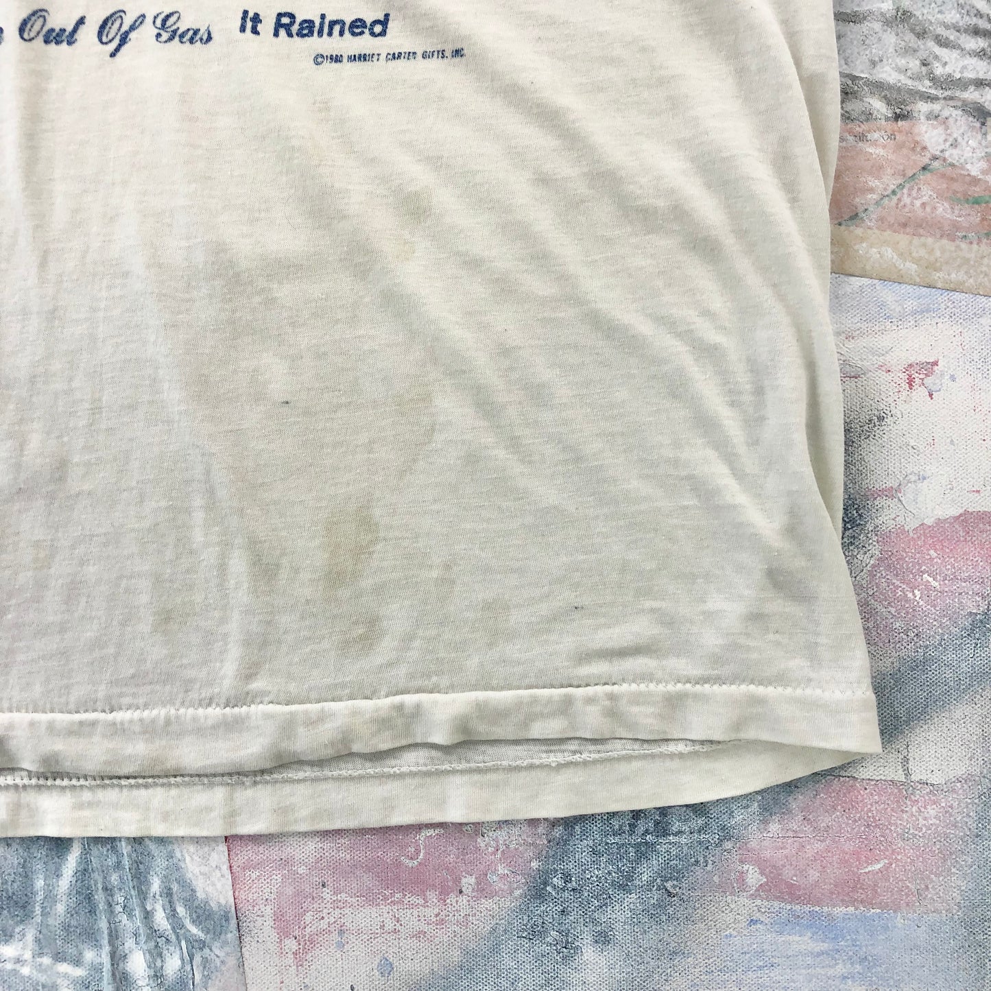 Vintage Fishermans Excuse Shirt Ringer Single Stitch T Shirt M
