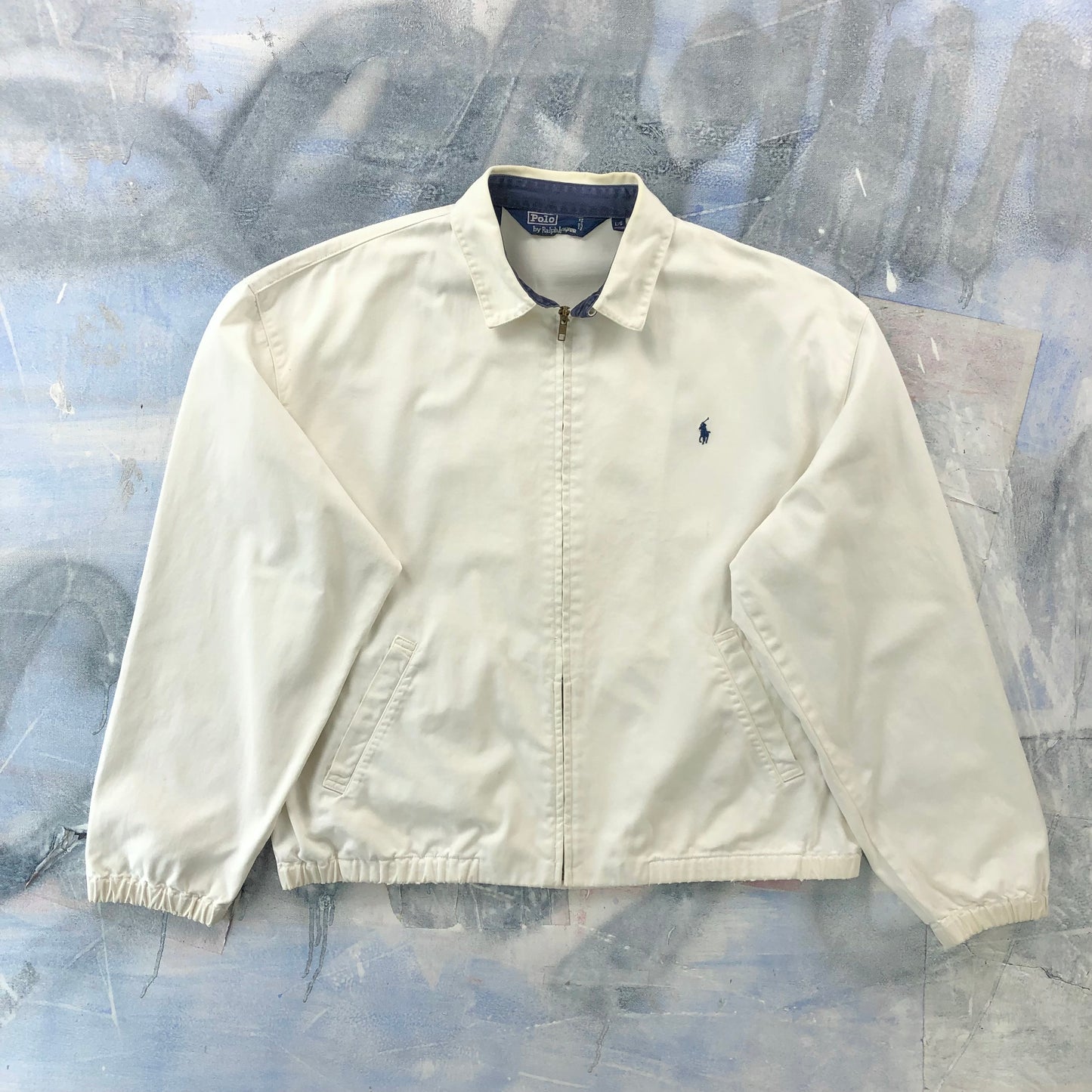 Vintage 80s Polo Ralph Lauren Harrington Zip Jacket L