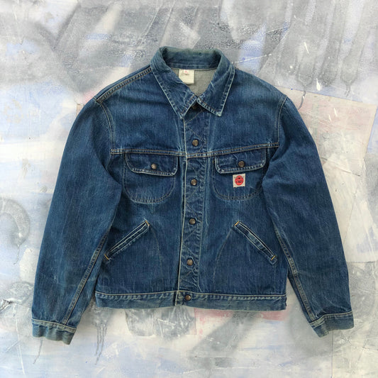 Vintage 60s Great Western Garment Kings Denim Button Jacket L