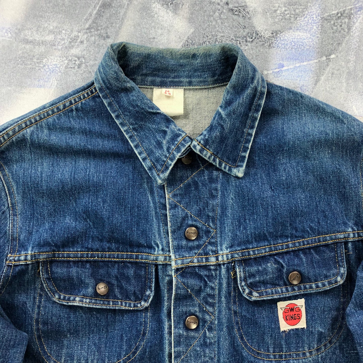 Vintage 60s Great Western Garment Kings Denim Button Jacket L