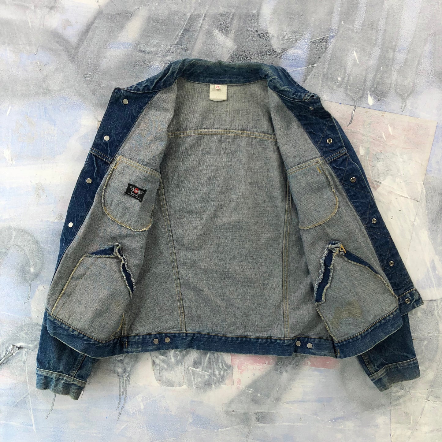 Vintage 60s Great Western Garment Kings Denim Button Jacket L