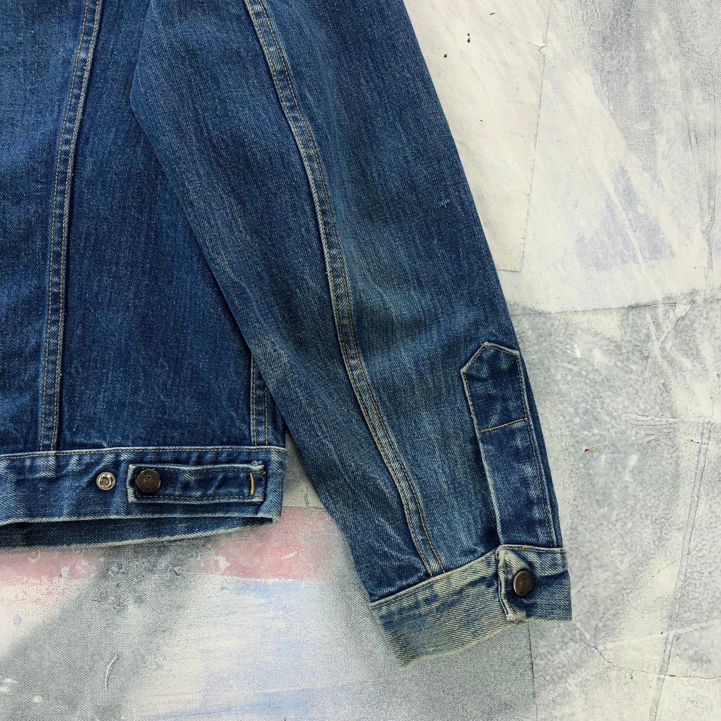 Vintage 60s Great Western Garment Kings Denim Button Jacket L