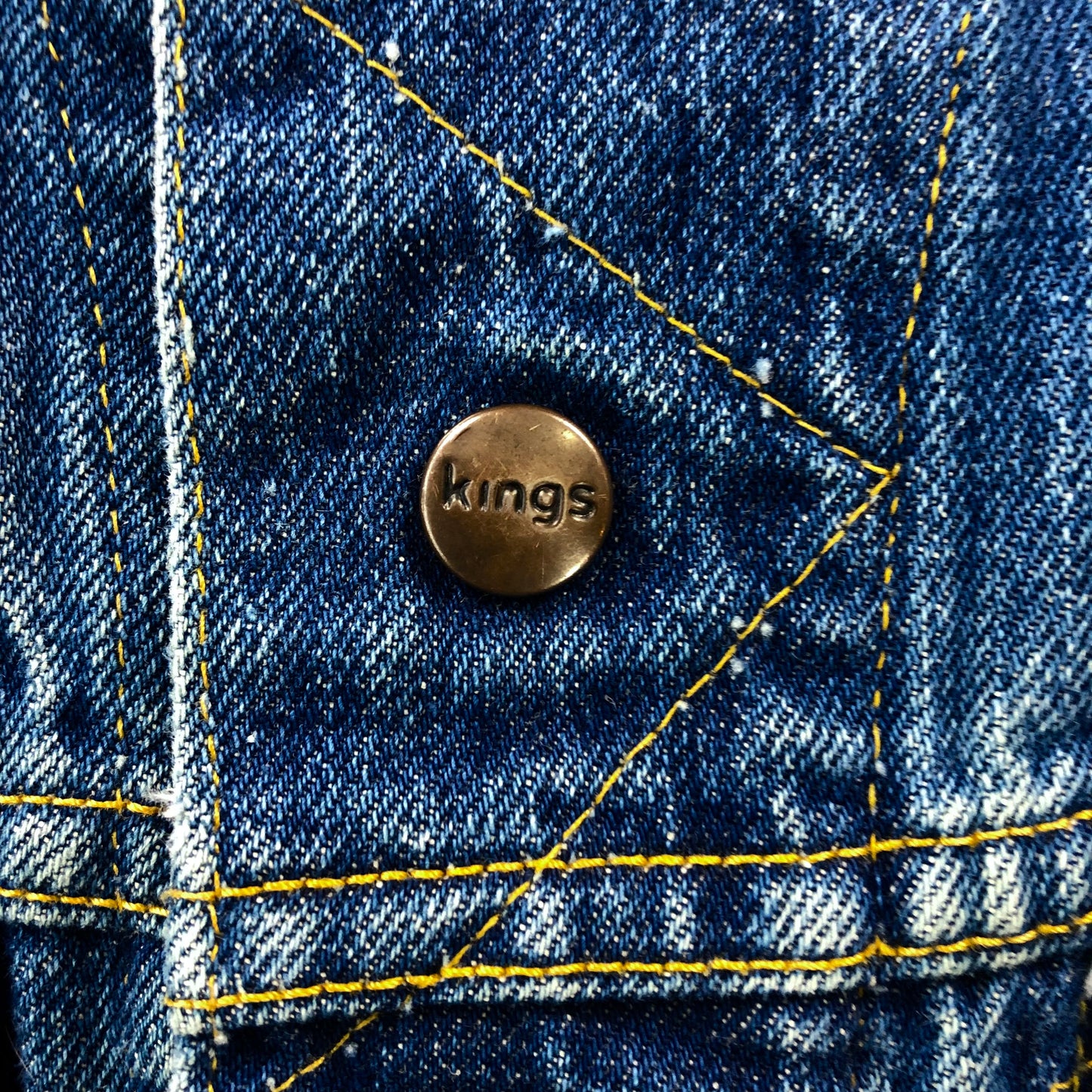 Vintage 60s Great Western Garment Kings Denim Button Jacket L